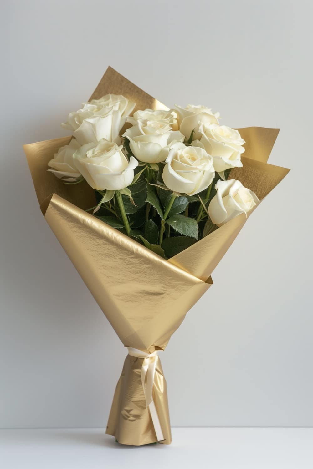 Buquê de rosas brancas